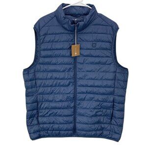 Alvaro Moreno Quilted Vest Men’s Blue Sky Lightweight Puffer Sleeveless‎ XL NWT